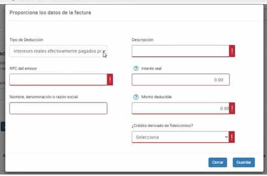 Tercer paso para agregar la constancia de interés pagado a la declaración anual