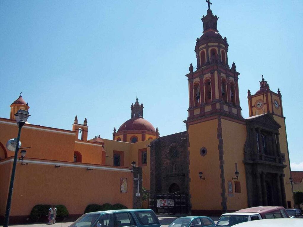 Imagen de la Parroquia de San Juan del Río en Querétaro.