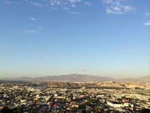 Fotografía panorámica de la ciudad de Tijuana, California