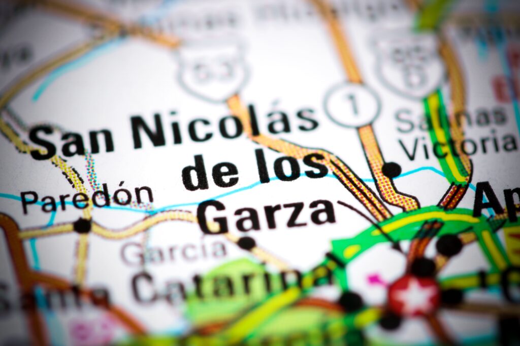 Mapa de San Nicolás de los Garza, Nuevo León