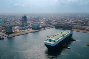 vista aérea del puerto de Veracruz