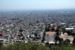 Fotografía panorámica de Nezahualcóyotl.